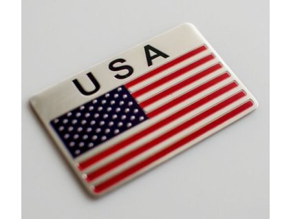 samolepka na auto vlajka usa amerika kovova nalepka