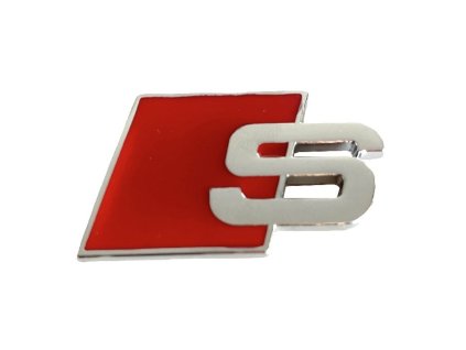 samolepka logo znak audi s line ctverec