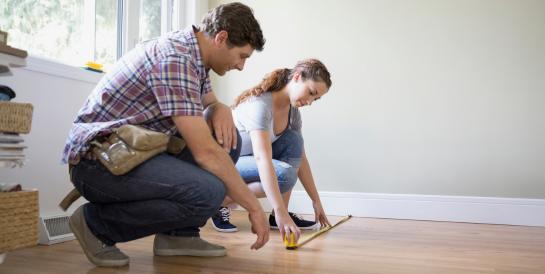 Správné zaměření místnosti pro vinylové podlahy