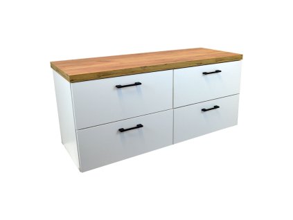 91171 koupelnova skrinka pod deskove umyvadlo agria new 120 hd bila