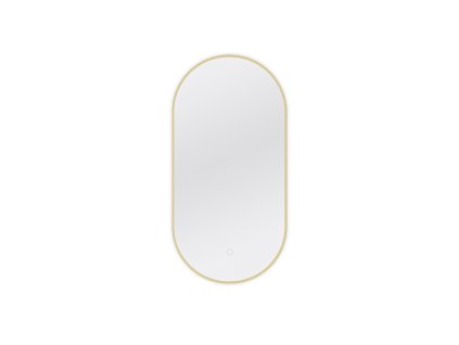 108528 9 zrcadlo micedi a s led osvetlenim 50x100 cm zlate