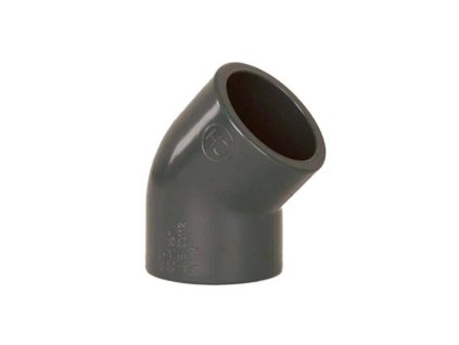PVC tvarovka - Úhel 45° 125 mm