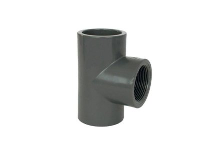 PVC tvarovka - T-kus 90° 63 x 1/2“ int.