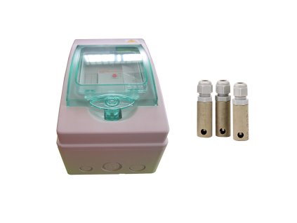 Elektronické automatické hlídání hladiny v rozvaděči + 3x sonda
