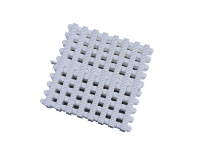Přelivový roll-rošt pro veřejné bazény - Bílý - šířka 196 mm, výška 35 mm (43 ks/m)