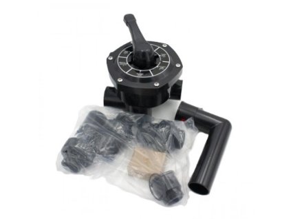 6-ti cestný ventil Emaux MFS 1 1/2" vč. připojení a šroubení