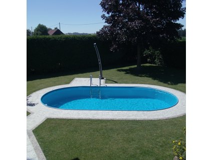 Bazén ovál TOSCANA 4,16 x 8,00 x 1,50 mramor, 0,6mm