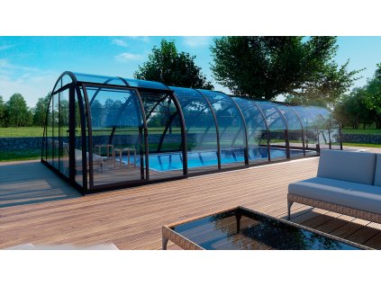 Zastřešení MONACO FUTURE na míru Monaco Future L - 5Mmoduly + čela + koleje