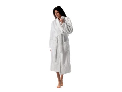 Župan Athena unisex - Bílý s límcem Athena s límcem bílý- vel.S