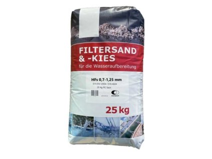 Písek filtrační - 25 kg, 0,7 - 1,25 mm