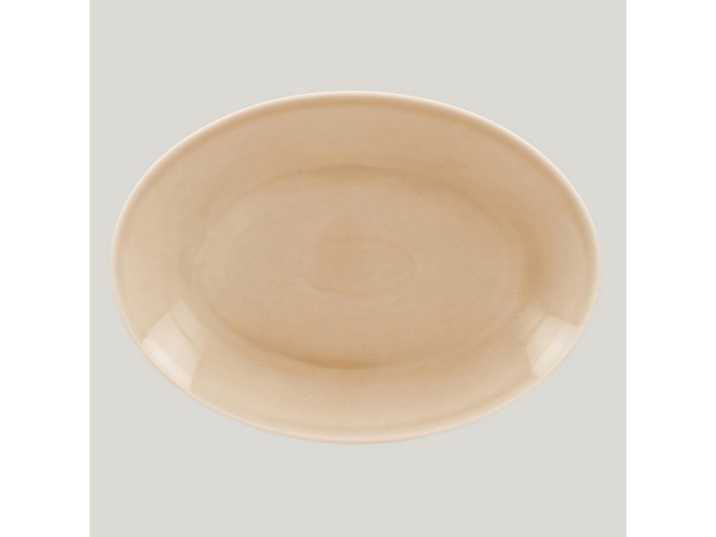 RAK Vintage talíř mělký oválný, béžový 36 × 27 cm | RAK-VNNNOP36BG