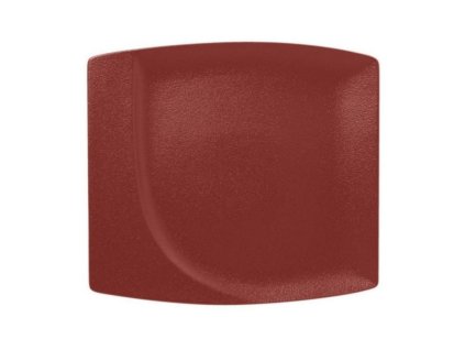 RAK Talíř mělký čtvercový 32 × 29 cm, tmavě červená | RAK-NFMZSP32DR