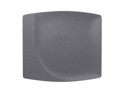 RAK Talíř mělký čtvercový 32 × 29 cm, šedá | RAK-NFMZSP32GY