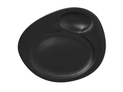 RAK Talíř s důlkem 32 × 26,5 cm, černá | RAK-NFNBFP32BK