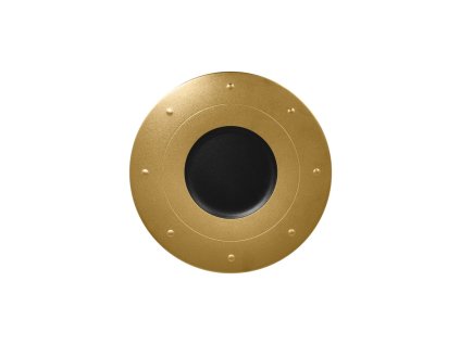 RAK Metalfusion talíř kulatý 31 cm, černozlatý | RAK-MFGDRP31GB