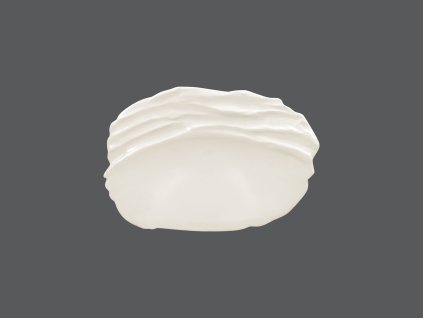 RAK Talíř reliéfní mělký 27 × 18,5 cm – bílá | RAK-STEP25