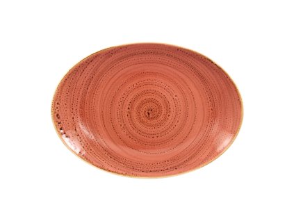 RAK Twirl talíř oválný 32 × 23 cm – coral | RAK-TWNNOP32CO