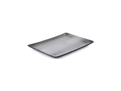 Revol Talíř obdélníkový 32 × 23 cm, černý písek | REV-653541