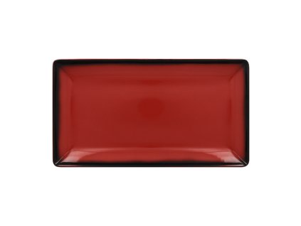 RAK Talíř servírovací obdélný 33,5 x 18,1 cm, červená | RAK-LEEDRG33RD