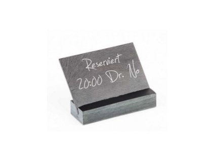 Informační tabulka 12 × 4 × 7 cm, břidlice