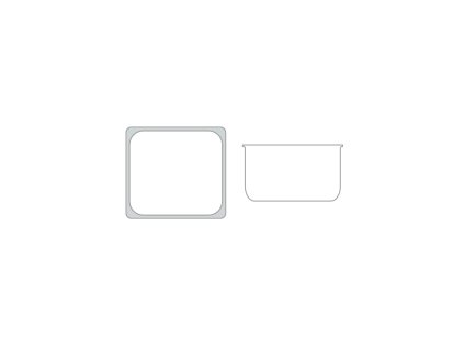 Gastronádoba GN 2/3 200 mm