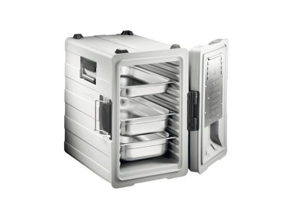 Termoport vyhřívaný 3x GN 1/1-150, cirkulace horkého vzduchu, čelní plnění - šedá