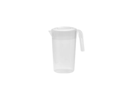 Džbán 2 l kulatý bílý, plast