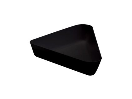 Mísa Showfest, trojúhelná, černá 25,4 × 30,5 × 6,4 cm