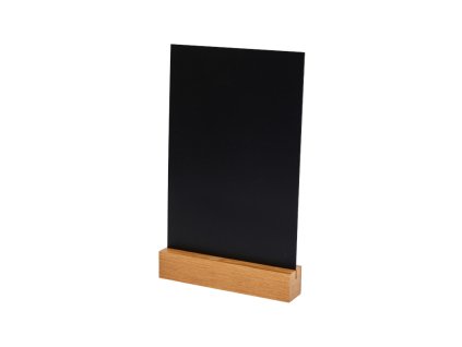 Informační tabule, PVC 34 × 21 cm, dubový podstavec
