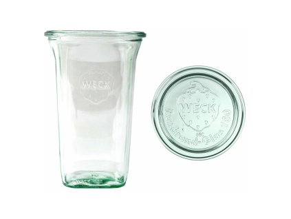 Zavařovací sklenice WECK Quadro 795 ml s víčkem, set 6 ks