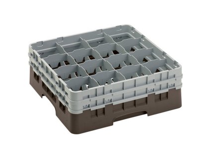 Koš Camrack 16 pozic, výška sklenice 15,2 cm - Hnědá