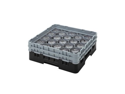 Koš Camrack 20 pozic, výška sklenice 13,2 cm - Černá