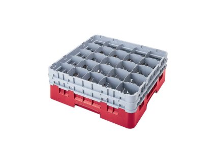 Koš Camrack 25 pozic, výška sklenice 27,8 cm - Červená