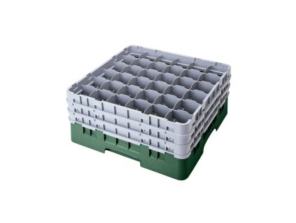 Koš Camrack 36 pozic, výška sklenice 30 cm - Zelená