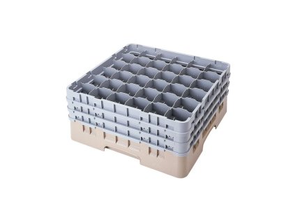 Koš Camrack 36 pozic, výška sklenice 11 cm - Béžová