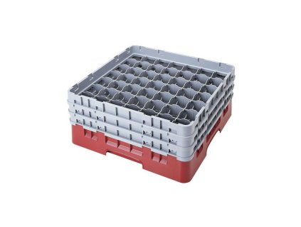 Koš Camrack 49 pozic, výška sklenice 9 cm - Červená