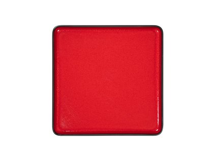 RAK Fractal talíř mělký čtvercový 24 × 24 cm, červený | RAK-FRFTSFP24R