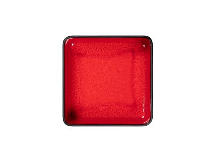 RAK Fractal talíř hluboký čtvercový 16 × 16 cm, červený | RAK-FRFTSDP16R