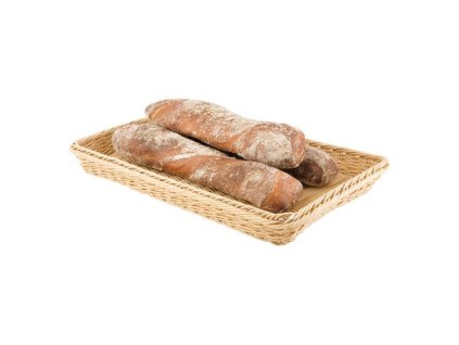 Košík na pečivo polyratanový GN 1/1, světlý