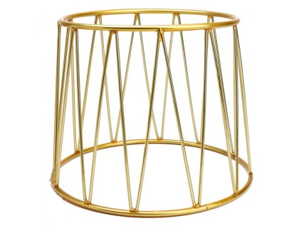 Verlo podstavec kulatý pr. 25 cm, výš. 20 cm, zlatý