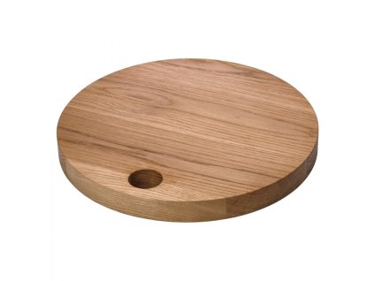 Tác kruhový s otvorem, dubový pr. 280 mm