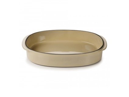 Caractére zapékací mísa, oválná 34 × 25 cm, muškátový oříšek