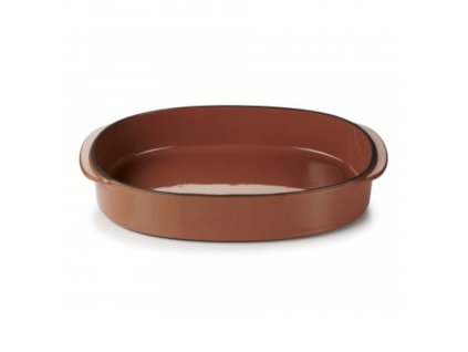Caractére zapékací mísa, oválná 34 × 25 cm, skořice