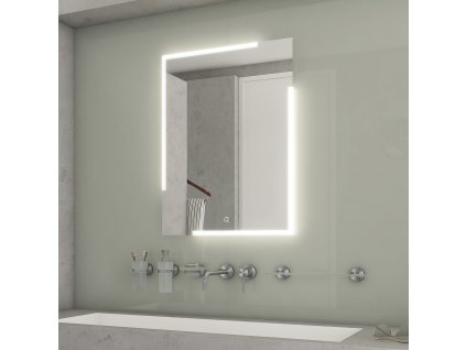LED zrcadlo 600x800 se dvěma dotykovými senzory