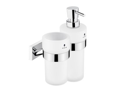 Držák dávkovače a sklenky