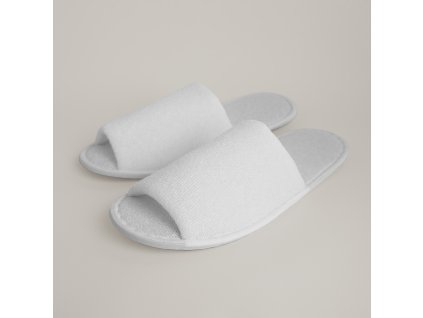 Hotelové pantofle Poly Terry 30cm otevřená špička