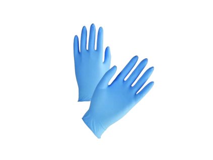 Nitrilové rukavice - modré (100 ks)