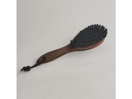 Kartáč na šaty tmavé dřevo