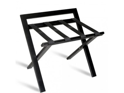 Skládací hotelový kufrbox s opěrkou - lakované dřevo