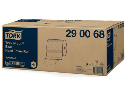 Tork Matic modré papírové ručníky v roli, Advanced, 2 vrstvy, 1 x 6, recykl/modrá